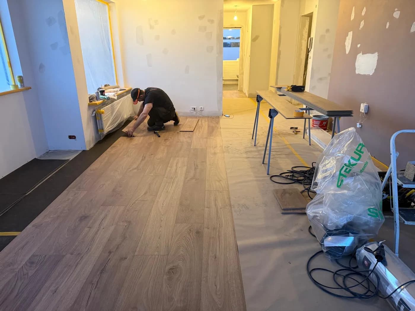 Heildstæðar endurbætur innandyra í framkvæmd